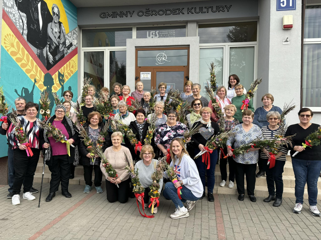 Warsztaty wicia palm wielkanocnych w gminie Ulan