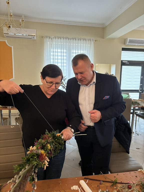 Warsztaty wicia palm wielkanocnych w gminie Ulan