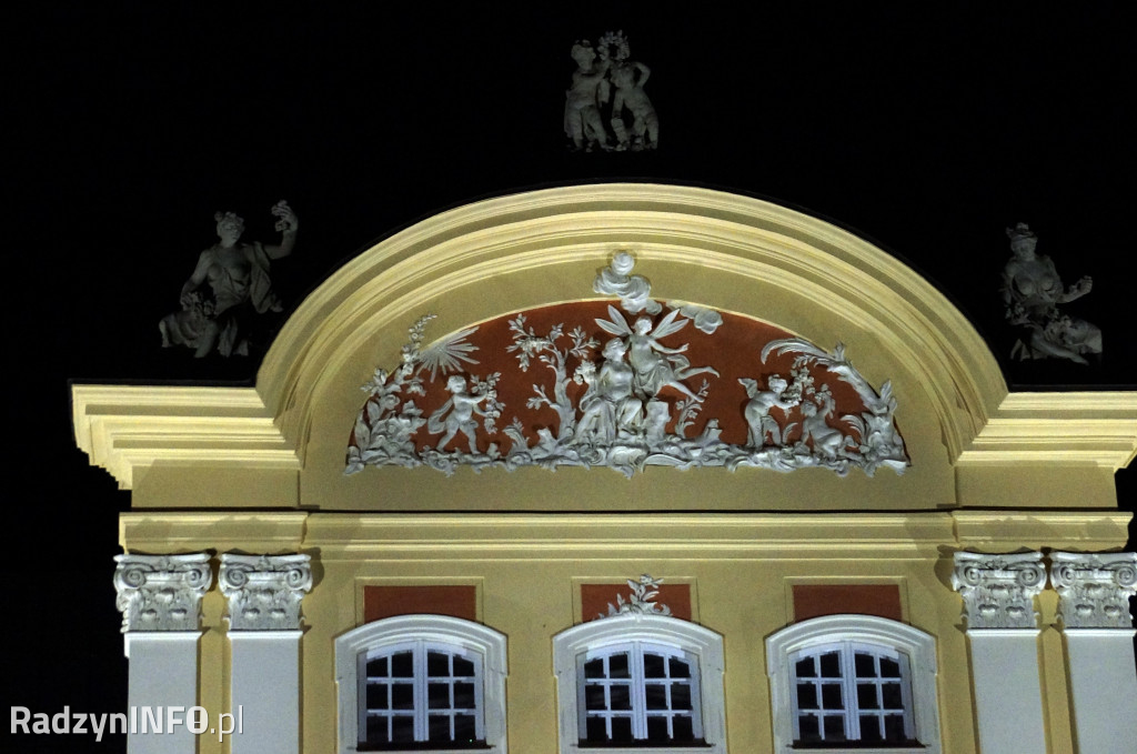 Podświetlenie pałacu Potockich