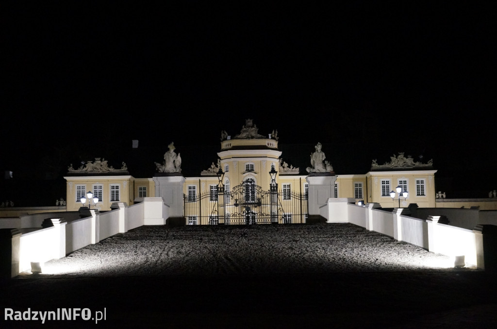 Podświetlenie pałacu Potockich