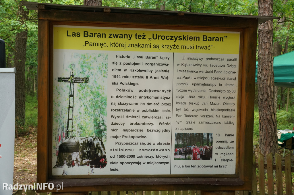 Uroczystość w lesie Baran w 2024 roku