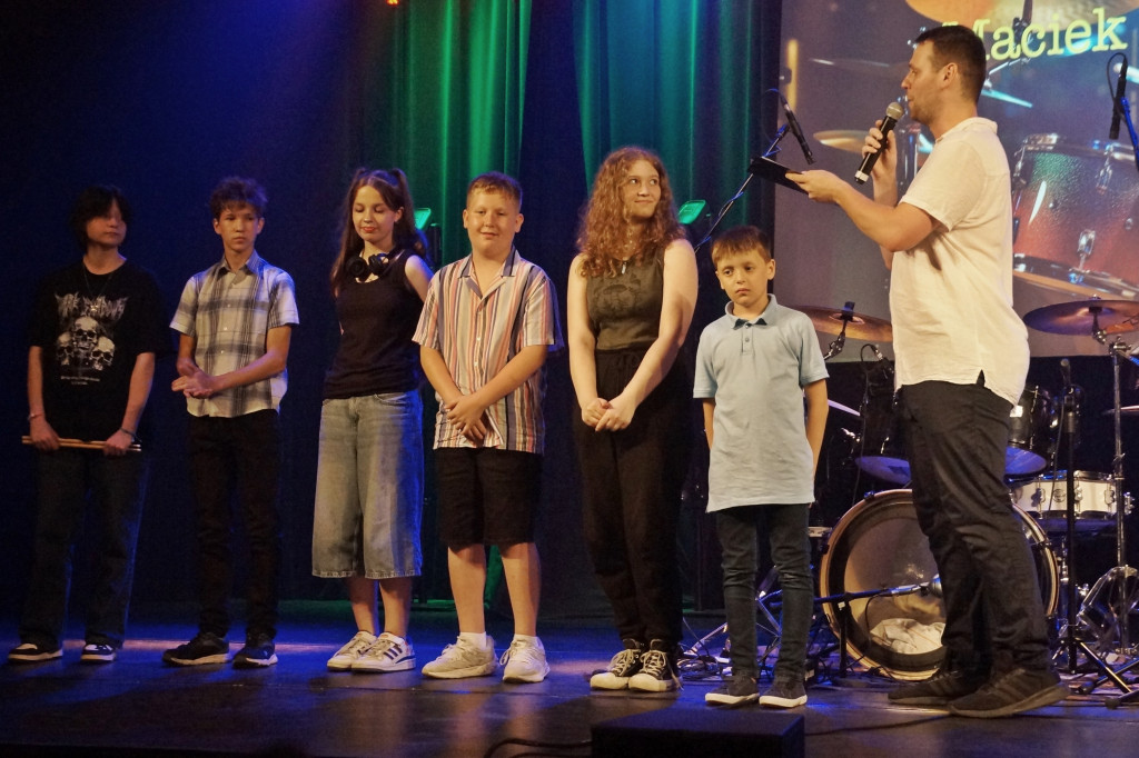 Koncert uczniów warsztatów perkusyjnych w ROK-u