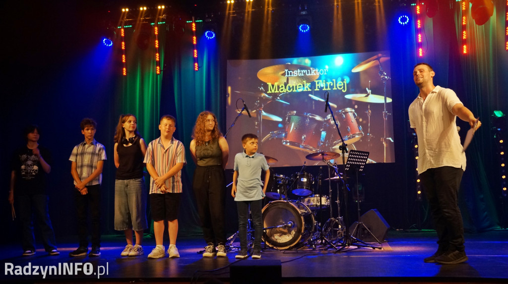 Koncert uczniów warsztatów perkusyjnych w ROK-u