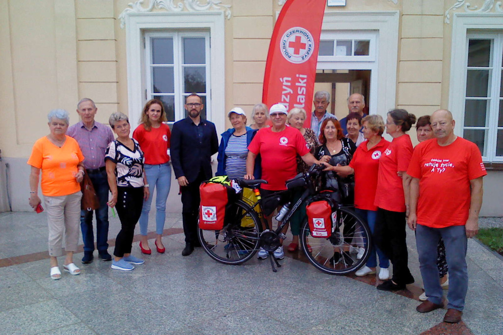 Wizyta Janusza Kobyłki w PCK w Radzyniu