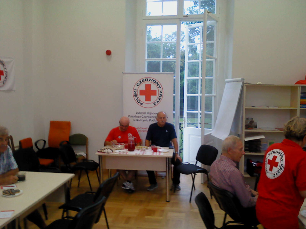 Wizyta Janusza Kobyłki w PCK w Radzyniu