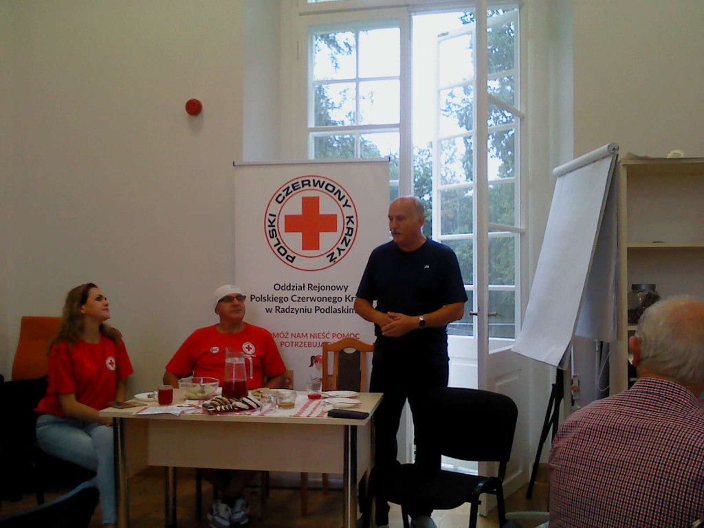 Wizyta Janusza Kobyłki w PCK w Radzyniu