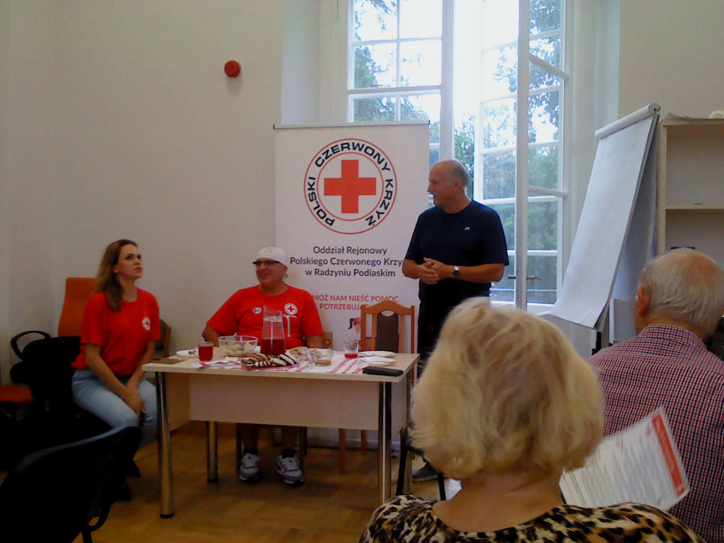 Wizyta Janusza Kobyłki w PCK w Radzyniu