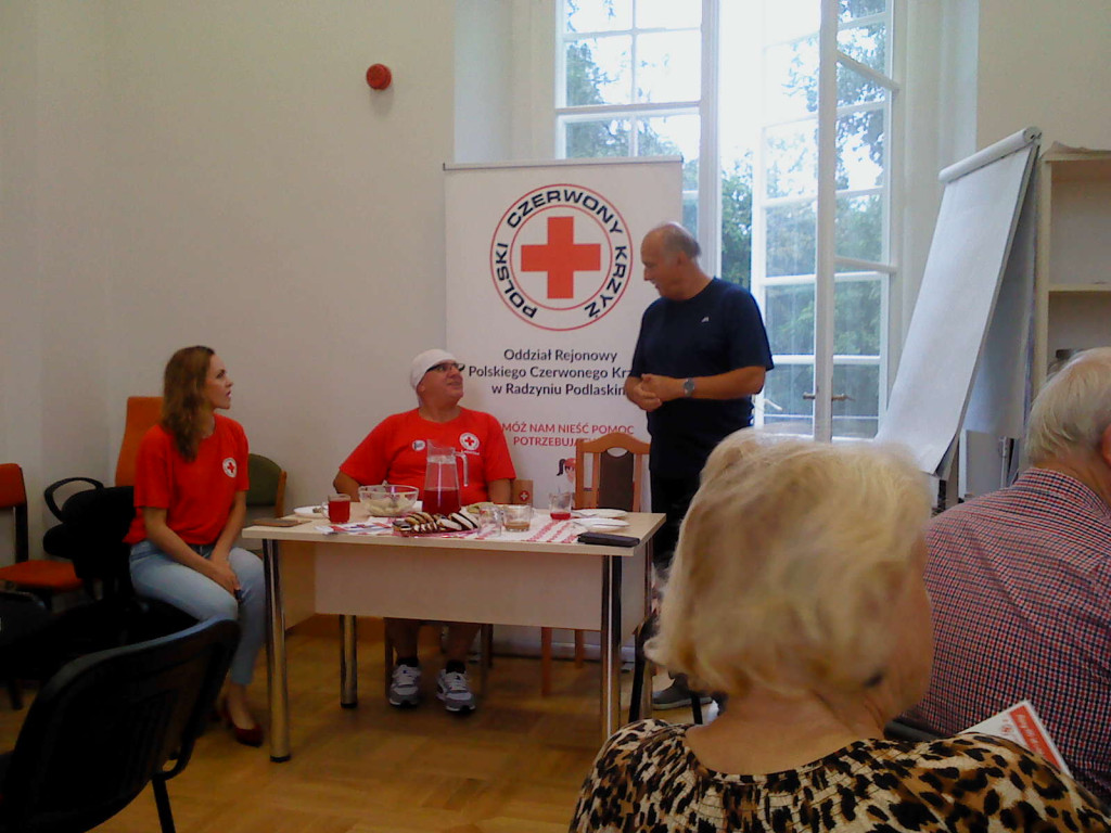 Wizyta Janusza Kobyłki w PCK w Radzyniu