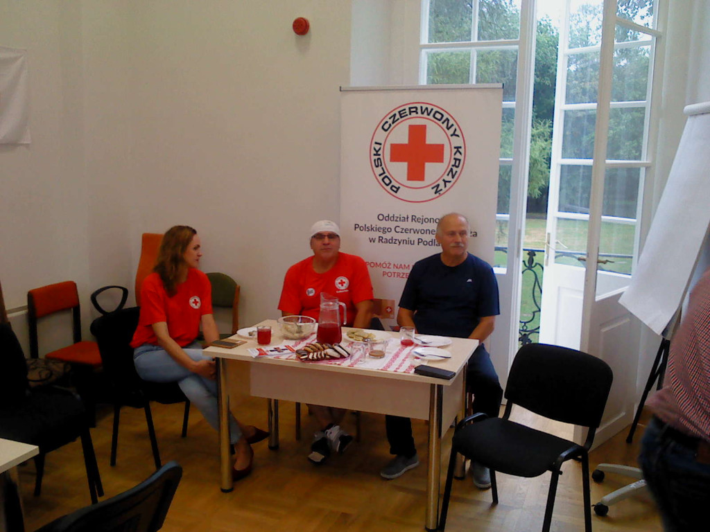 Wizyta Janusza Kobyłki w PCK w Radzyniu