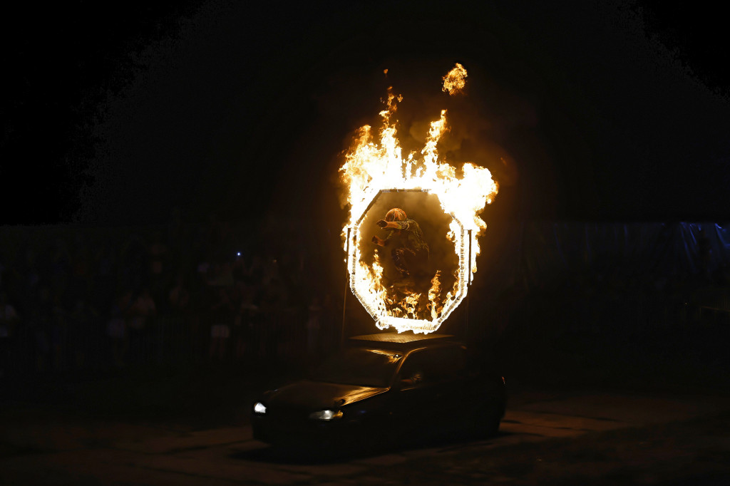 Pokaz kaskaderski w Radzyniu