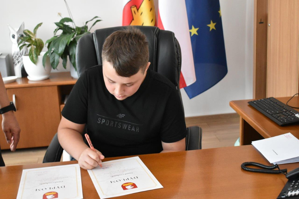 Zwycięzca konkursu w gabinecie wójta