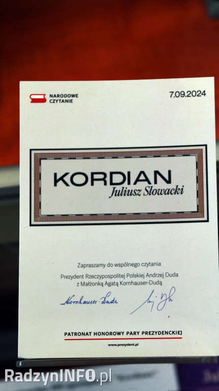 Narodowe Czytanie 2024 w Radzyniu