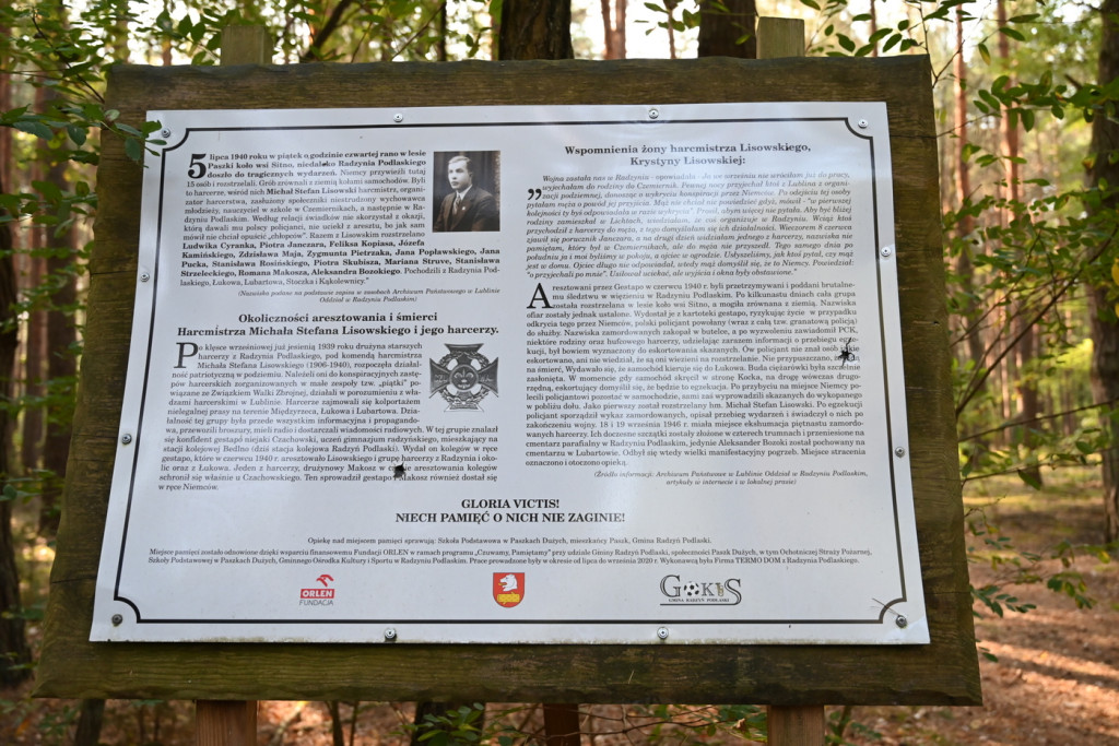 Uroczystość ku czci harcerzy zabitych w 1940 r.