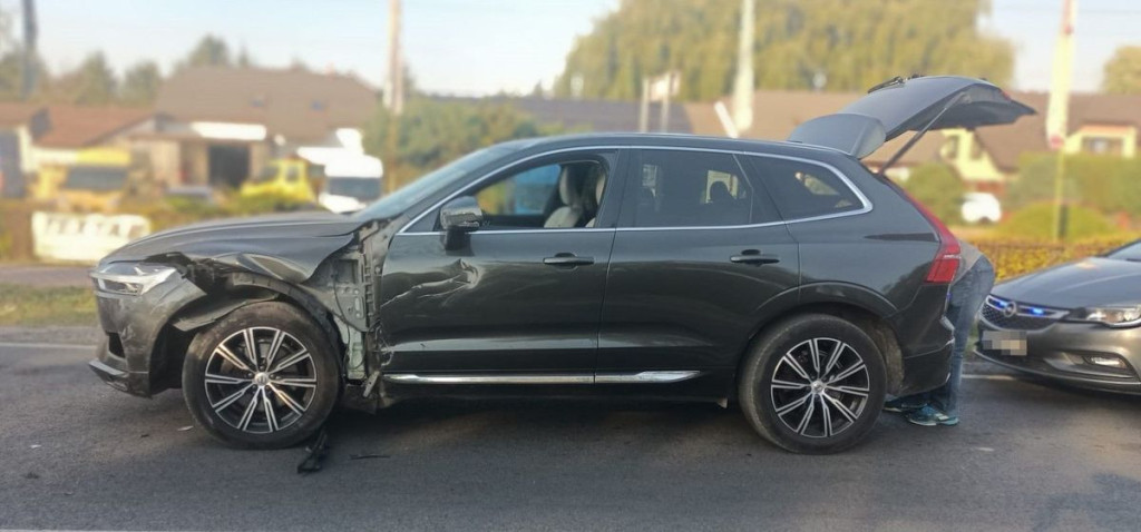 Wypadek na ul. Kleeberga przez pijanego kierowcę