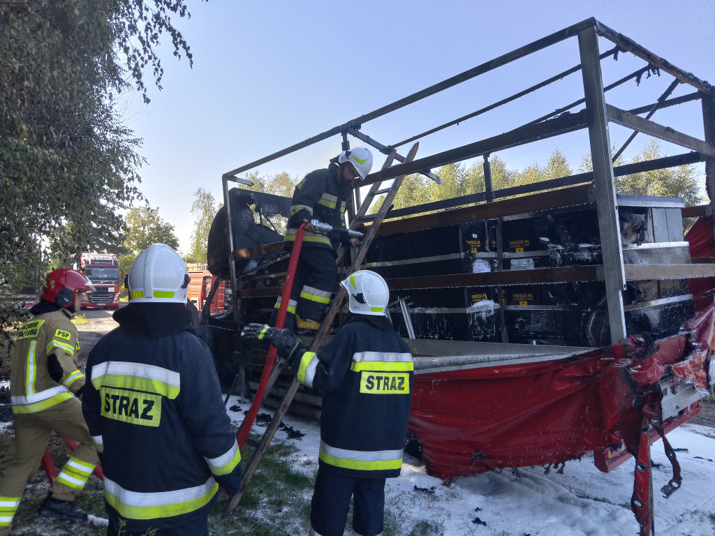 Pożar na ul. Międzyrzeckiej w Radzyniu