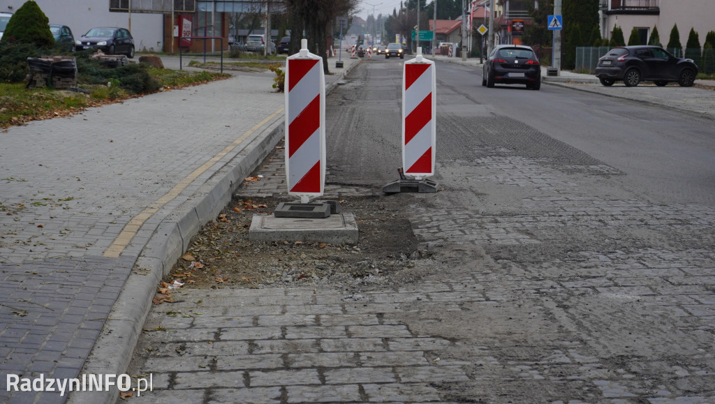 Rozkopane ulice Radzynia