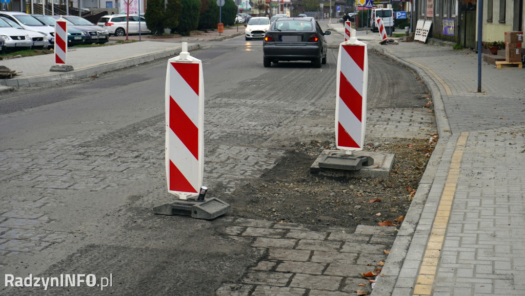 Rozkopane ulice Radzynia