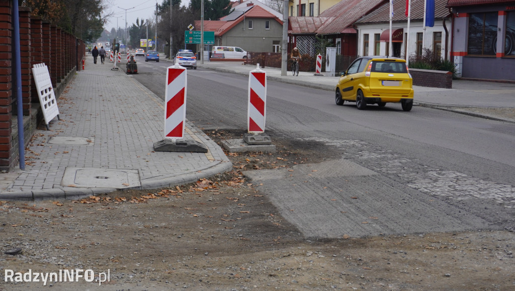 Rozkopane ulice Radzynia