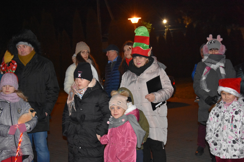 Uroczyste rozświetlenie choinki w Białej