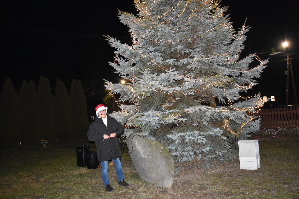 Uroczyste rozświetlenie choinki w Białej