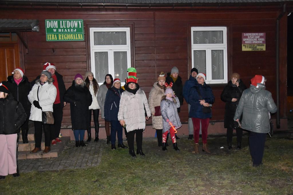 Uroczyste rozświetlenie choinki w Białej