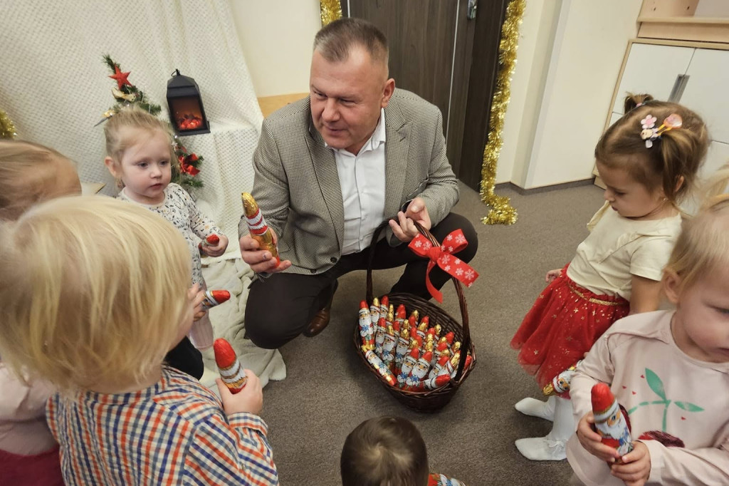 Wizyta wójta w żłobku w Ulanie