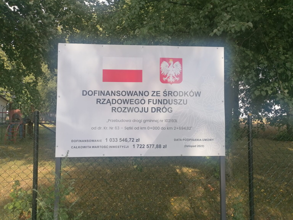 Przebudowy dróg w gminie Ulan-Majorat