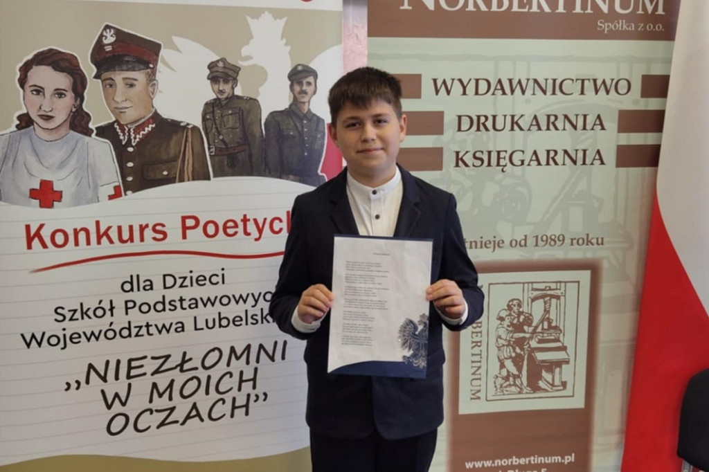Uczeń SP w Domaszewnicy zwycięzcą konkursu