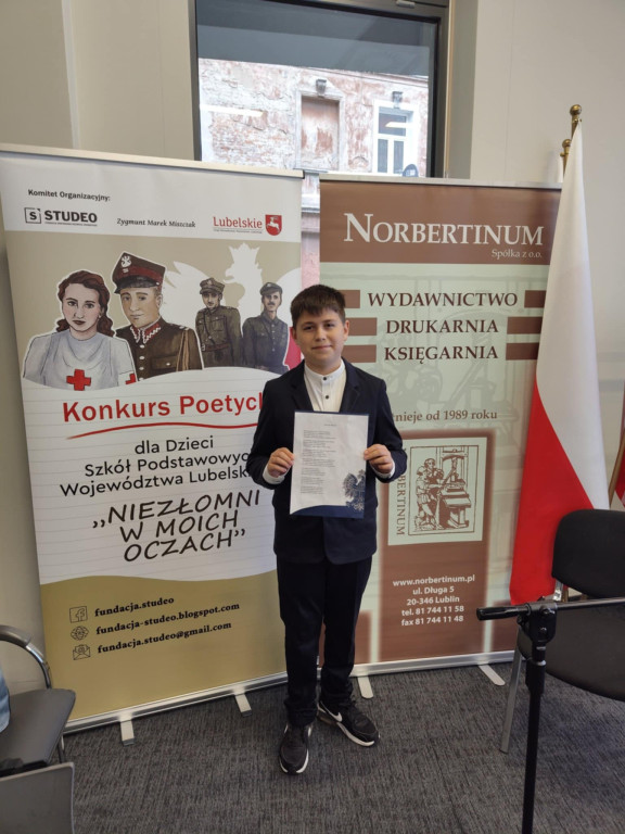 Uczeń SP w Domaszewnicy zwycięzcą konkursu