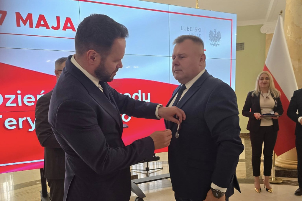 Odznaczenie wójta Jarosława Koczkodaja