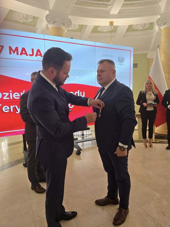 Odznaczenie wójta Jarosława Koczkodaja