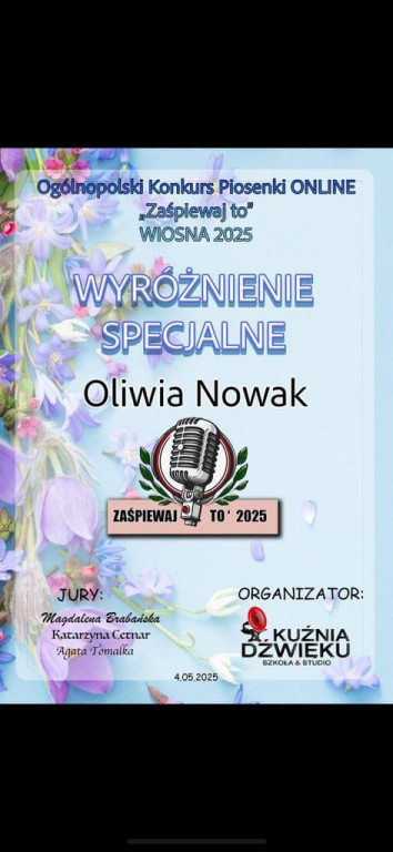 Seria sukcesów Oliwii Nowak