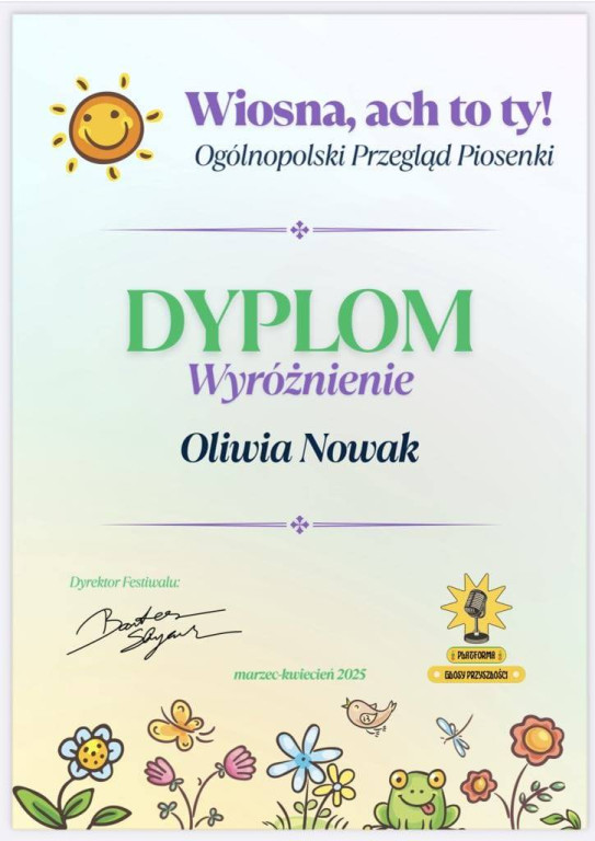 Seria sukcesów Oliwii Nowak