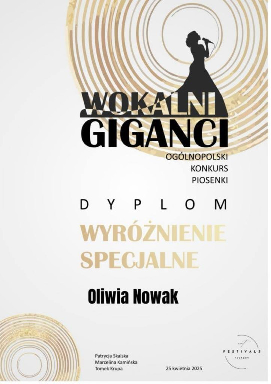 Seria sukcesów Oliwii Nowak