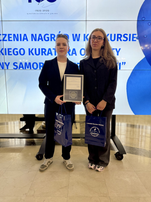 Samorząd uczniowski I LO wyróżniony