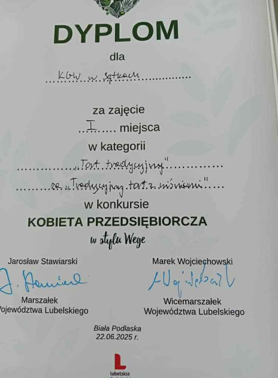 Sukces KGW z gminy Ulan-Majorat w konkursie