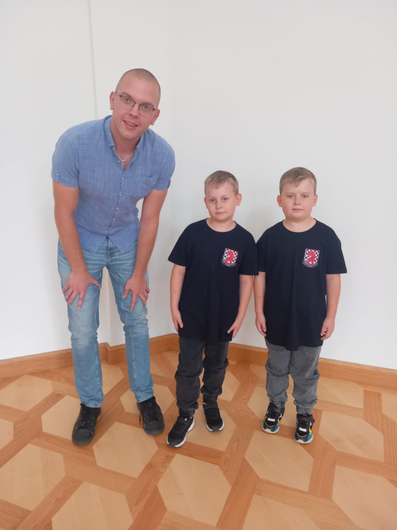 Turniej szachowy z Miłoszem Szparem w Radzyniu