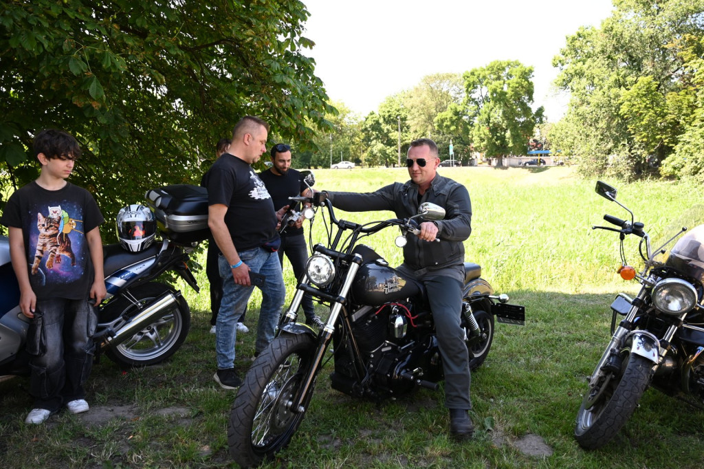 Parada motocyklistów w Radzyniu