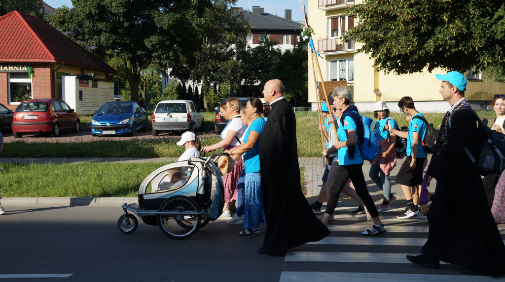 Wyjście pielgrzymów z Radzynia