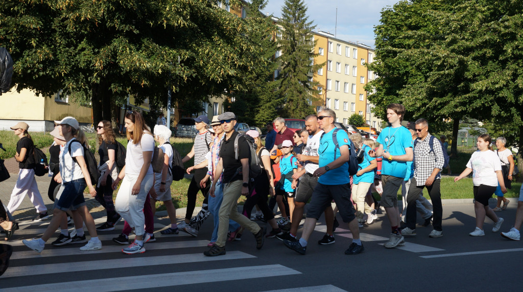 Wyjście pielgrzymów z Radzynia