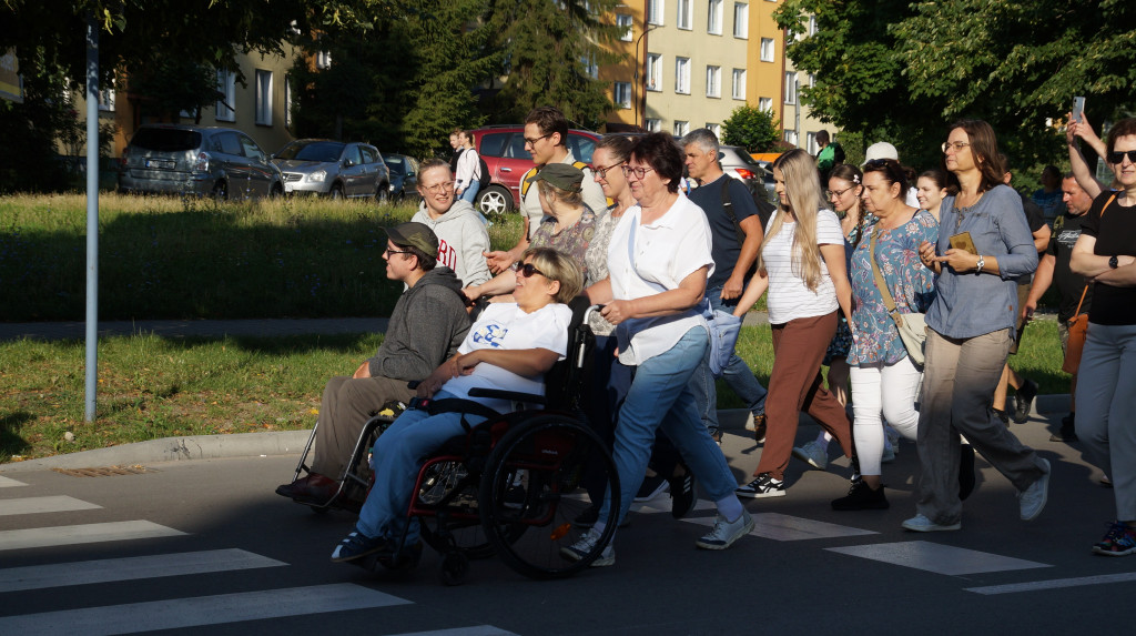 Wyjście pielgrzymów z Radzynia