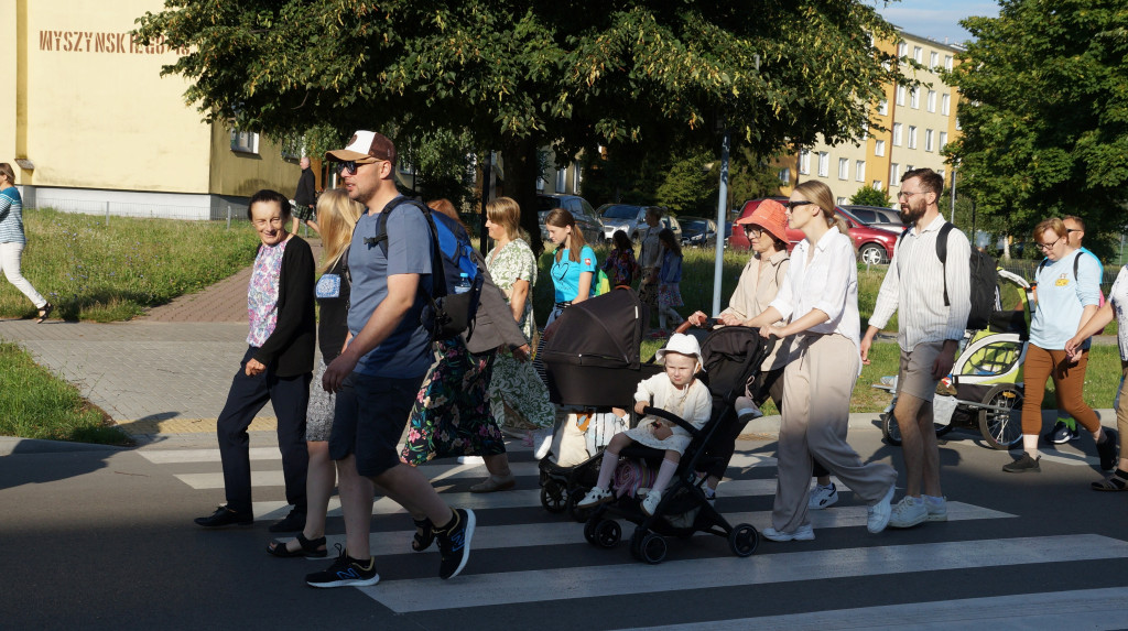 Wyjście pielgrzymów z Radzynia
