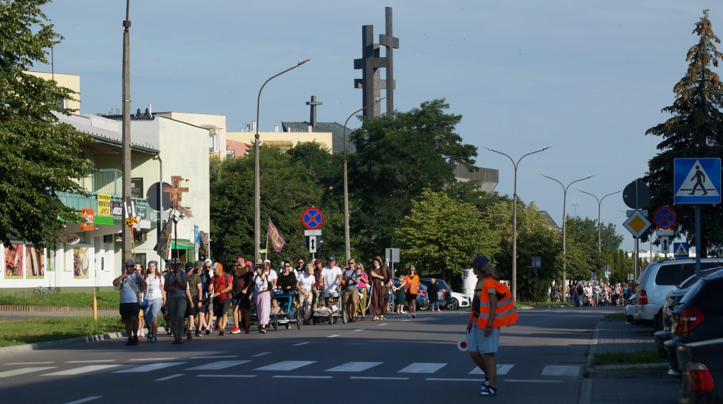 Wyjście pielgrzymów z Radzynia
