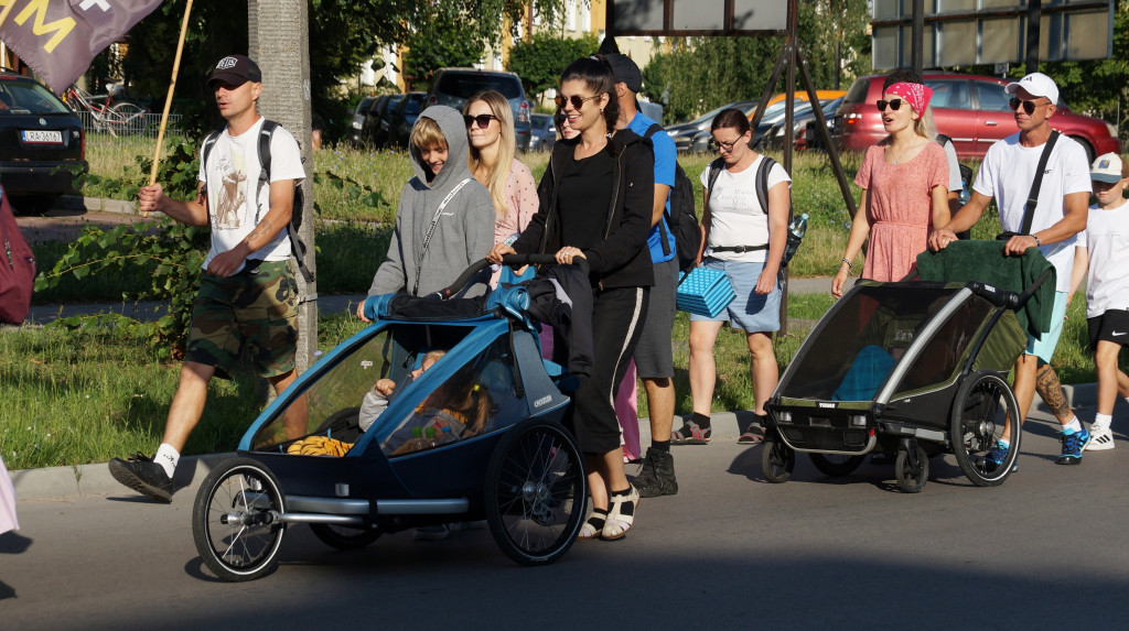 Wyjście pielgrzymów z Radzynia