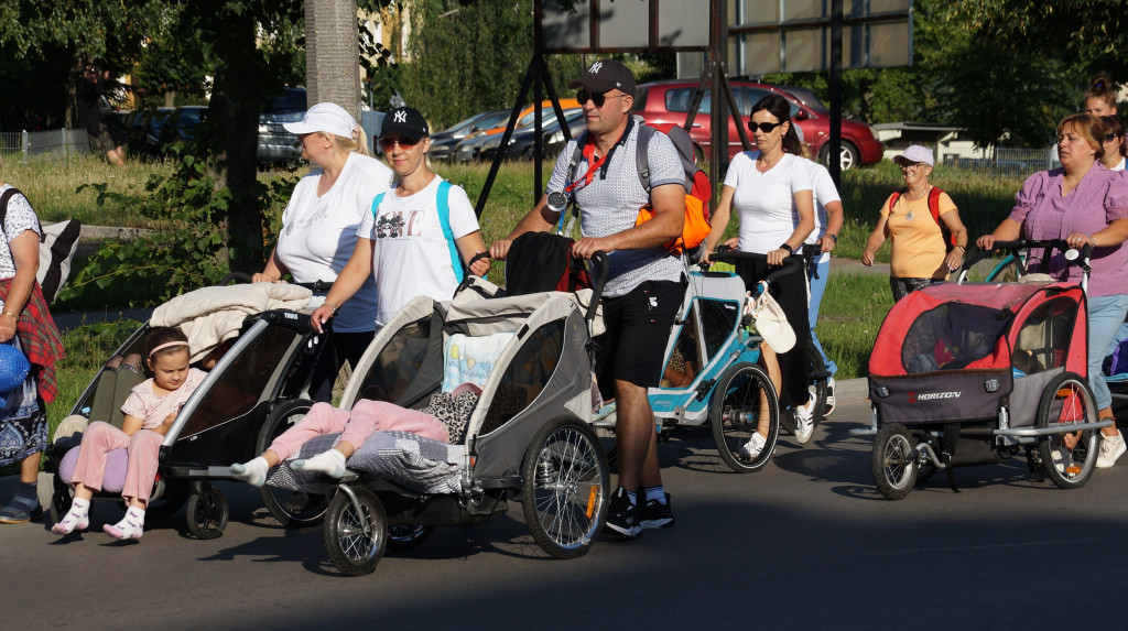 Wyjście pielgrzymów z Radzynia