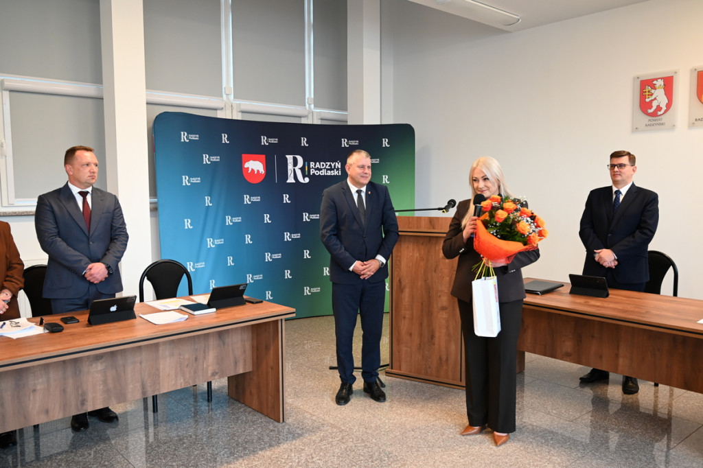 Pożegnanie szefowej Sanepidu na sesji Rady Powiatu