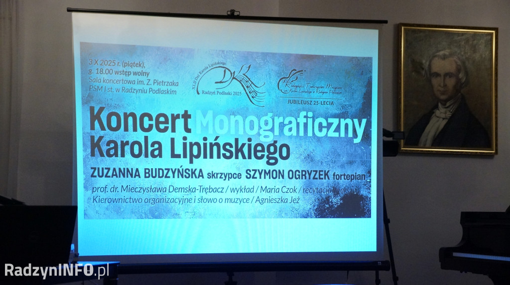 Dni Karola Lipińskiego: wykład, koncert i wiersze