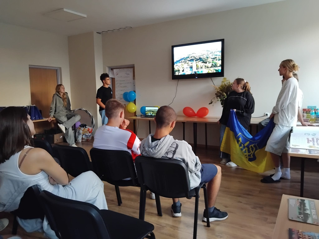 Spotkanie z młodzieżą w Maryninie