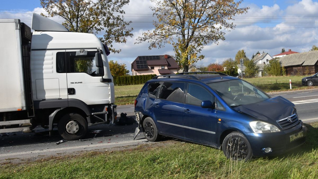 Zderzenie 4 samochodów na ul. Kockiej w Radzyniu