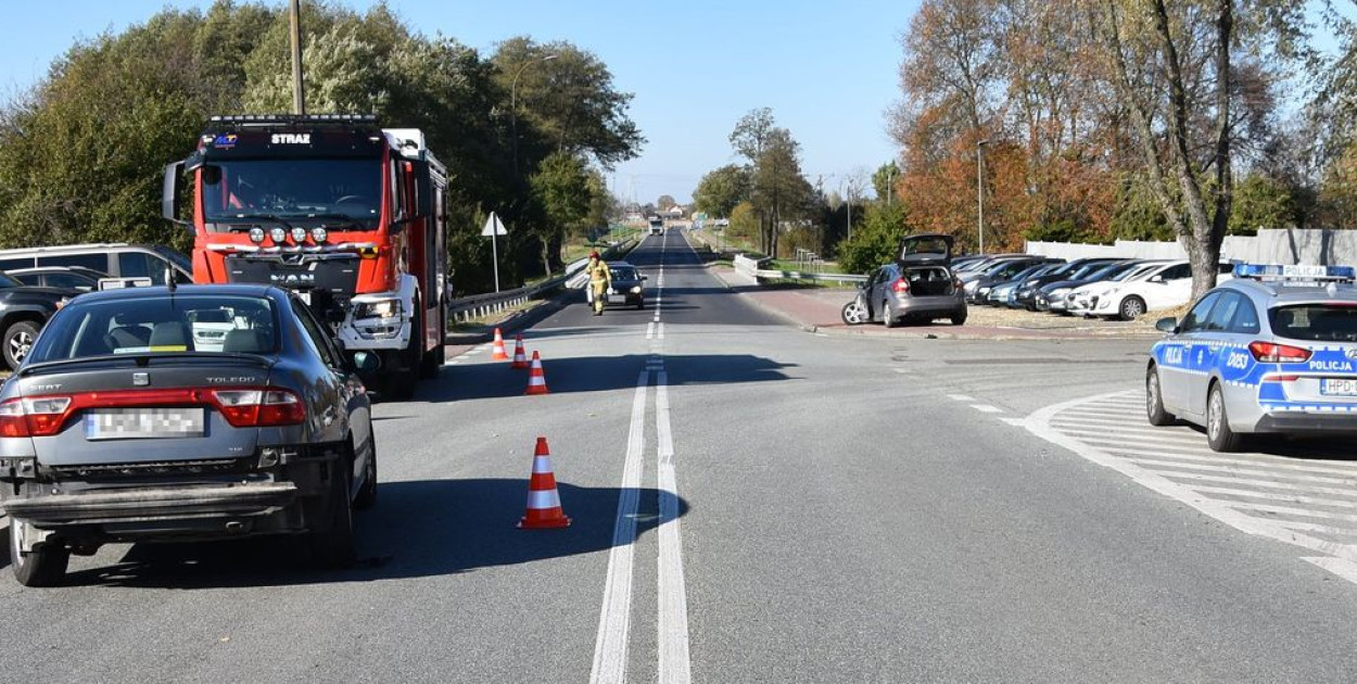 Wypadek na ul. Kleeberga w Radzyniu